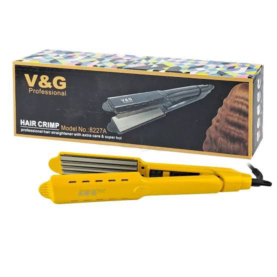 V&G Hair Crimper Crimping Iron Curler Electric Hair Styler (V-8227A)