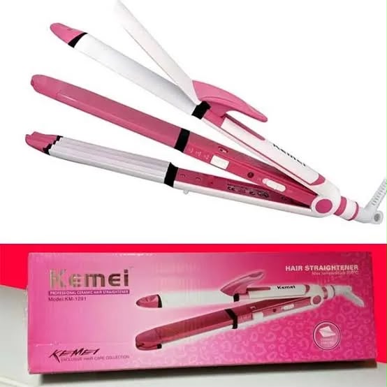 Kemei KM-1291 Hair Straightener & Curler