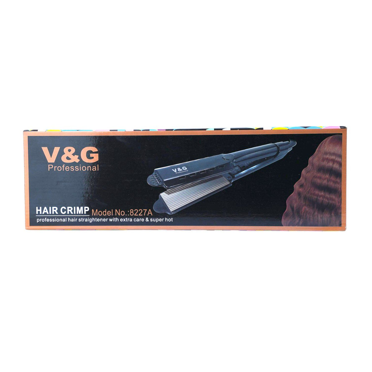 V&G Hair Crimper Crimping Iron Curler Electric Hair Styler (V-8227A)