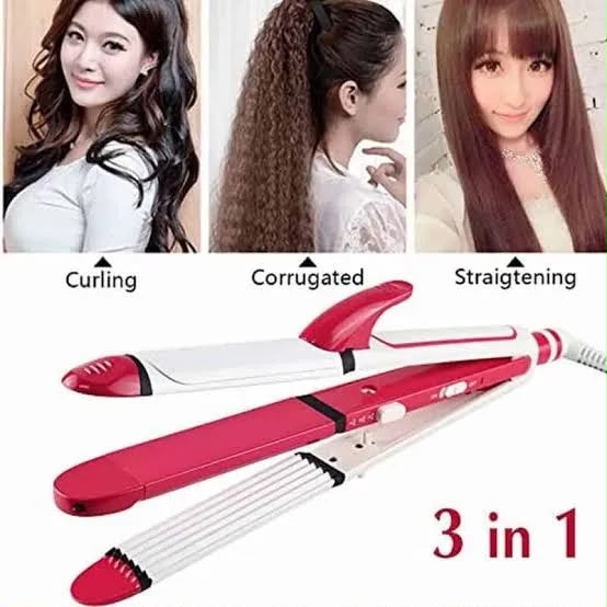 Kemei KM-1291 Hair Straightener & Curler