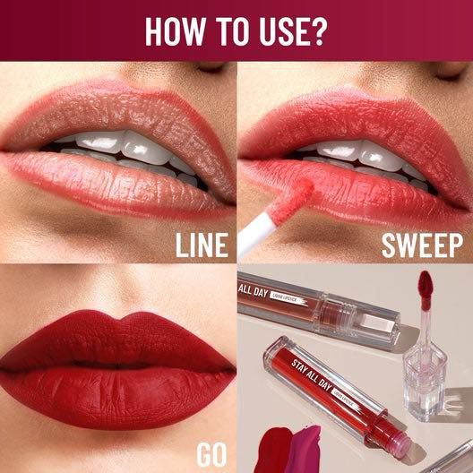 Swiss Beauty Stay All Day Liquid Lipstick