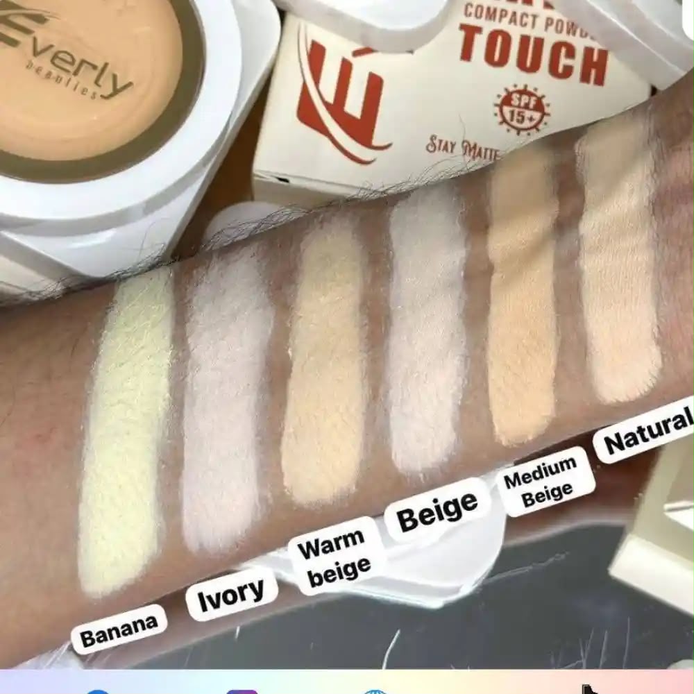 Everly Beauties Matte Touch Compact Powder SPF15+